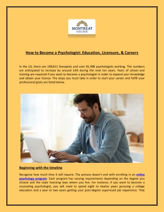 How to Become a Psychologist: Education, Licensure, & Careers