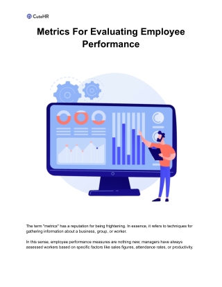 Metrics for evaluating employee performance