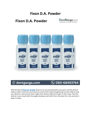 Fixon D.A. Powder - Dent Ganga