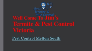 Well Come To Jim’s Termite & Pest Control