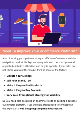 Need To Improve Your eCommerce Platform?