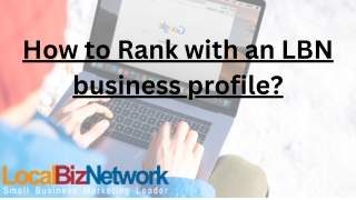 How to Rank with an LBN business profile
