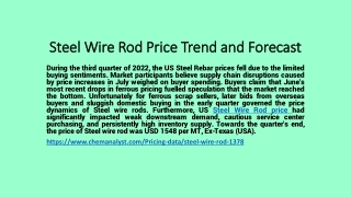 Steel Wire Rod Prices online