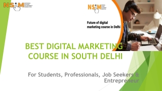 Best Digital Marketing Institute in Delhi PPT