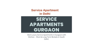 Service apartments Gurgaon