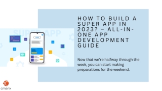 Best Super App development- Guide Yo All in One App in 2023