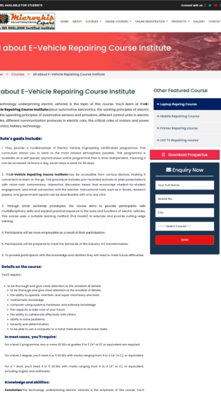 E- Rickshaw Repairing Course | E- Vehicle Repairing Institute