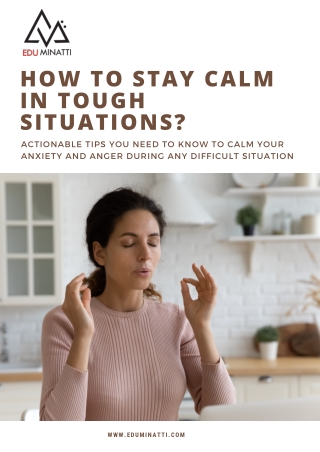 HOW TO STAY CALM IN TOUGH SITUATIONS PDF