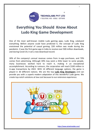 Everything You Should Know About Ludo King Game Development