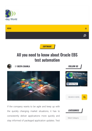 All you need to know about Oracle EBS test automation