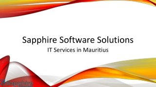 No.1 IT Services Provider in Mauritius | Web Application Development Services