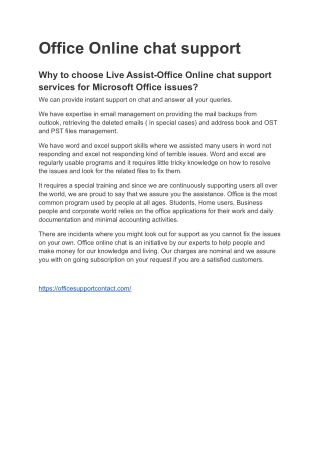 office support contact