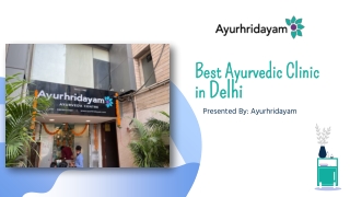 Ayurhridayam name listed in the best ayurvedic clinic in Delhi