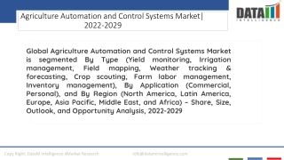 Agriculture Automation and Control Systems Competitive Landscape 2022-2029