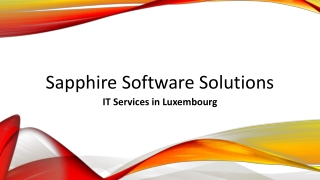 IT Services in Luxembourg