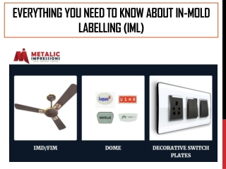 Everything You Need To Know About In-mold Labelling (IML)