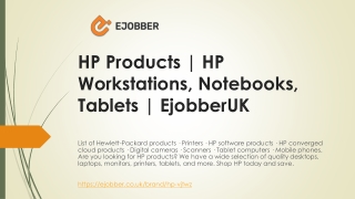 HP Products  HP Workstations Notebooks Tablets  EjobberUK