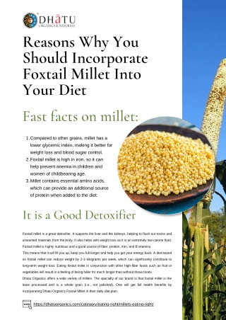 Millet Diabetes