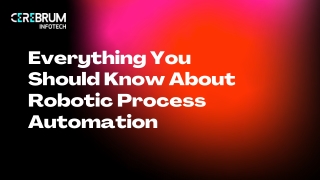 Everything You Should Know About Robotic Process Automation