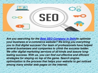 Best SEO Company in Delhi