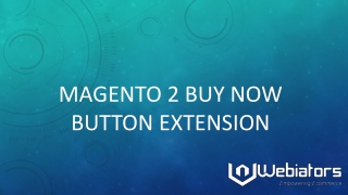 Magento 2 buy now button extension