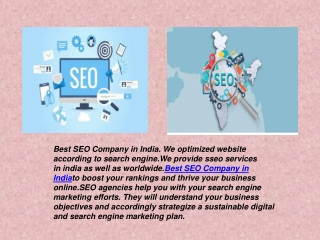 Best SEO Company in India