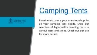 Camping Tents  Emarinehub.com