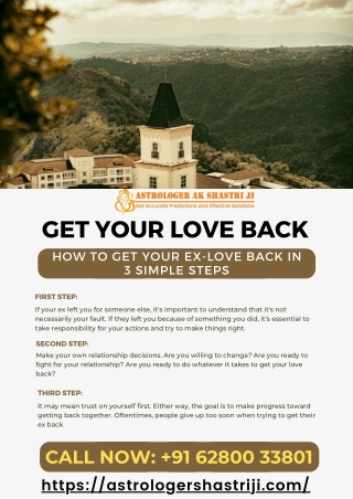 Get Your Love Back | Call Now |  91 62800-33801