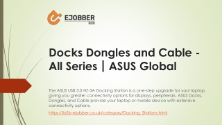 Docks Dongles and Cable - All series｜ASUS Global