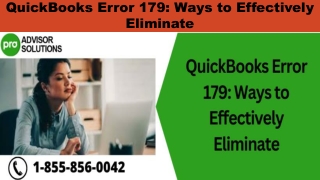 A quick and easy guide to fix QuickBooks Error 179