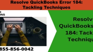 The most useful methods to resolve QuickBooks Error 184