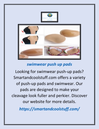 Swimwear Push Up Pads | Smartandcoolstuff.com