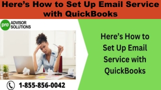 Simple step by step guide to fix Set Up Email Service with QuickBooks