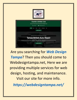 Web Design Tampa | Webdesigntampa.net