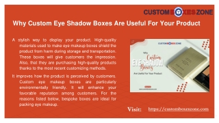 Custom Eyeshadow Boxes