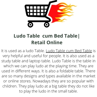 Ludo Table  cum Bed Table Retail Online