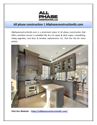 All phase construction | Allphaseconstructionllc.com