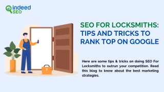 Tips to Improve Your Locksmith SEO Strategies | IndeedSEO