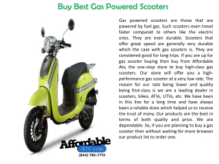 Buy Best Gas Powered Scooters