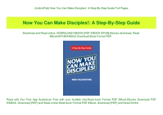 {mobiePub} Now You Can Make Disciples! A Step-By-Step Guide Full Pages