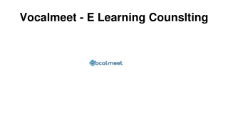 Vocalmeet - E Learning Counslting