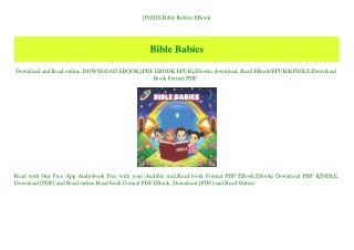 [Pdf]$$ Bible Babies EBook