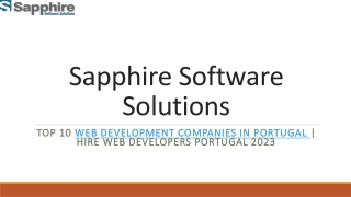 Top 10 Web Development Companies in Portugal | Hire Web Developers Portugal 2023