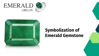 Symbolization of Emerald Gemstone