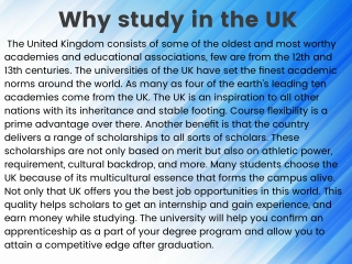 why study in uk