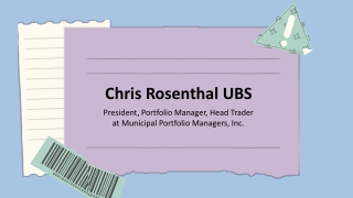 Chris Rosenthal UBS - A Very Hardworking Individual