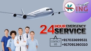 Book Best ICU Support King Air Ambulance Service in Patna