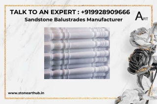 Sandstone Balustrades Manufacturer - Call Now 9928909666