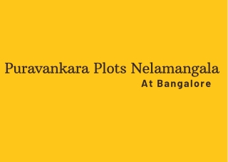 Puravankara Plots Nelamangala Bangalore E brochure