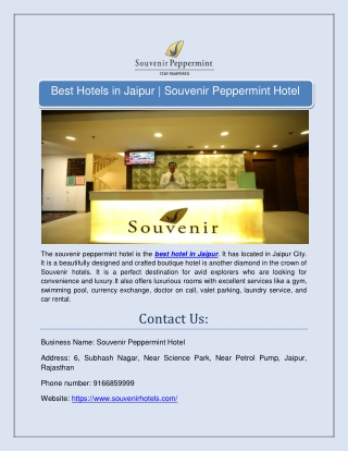 best hotel in Jaipur
